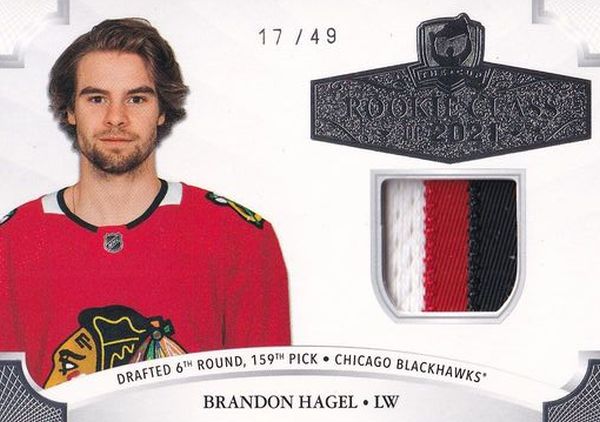 patch RC karta BRANDON HAGEL 20-21 UD The CUP Rookie Class of 2021 /49